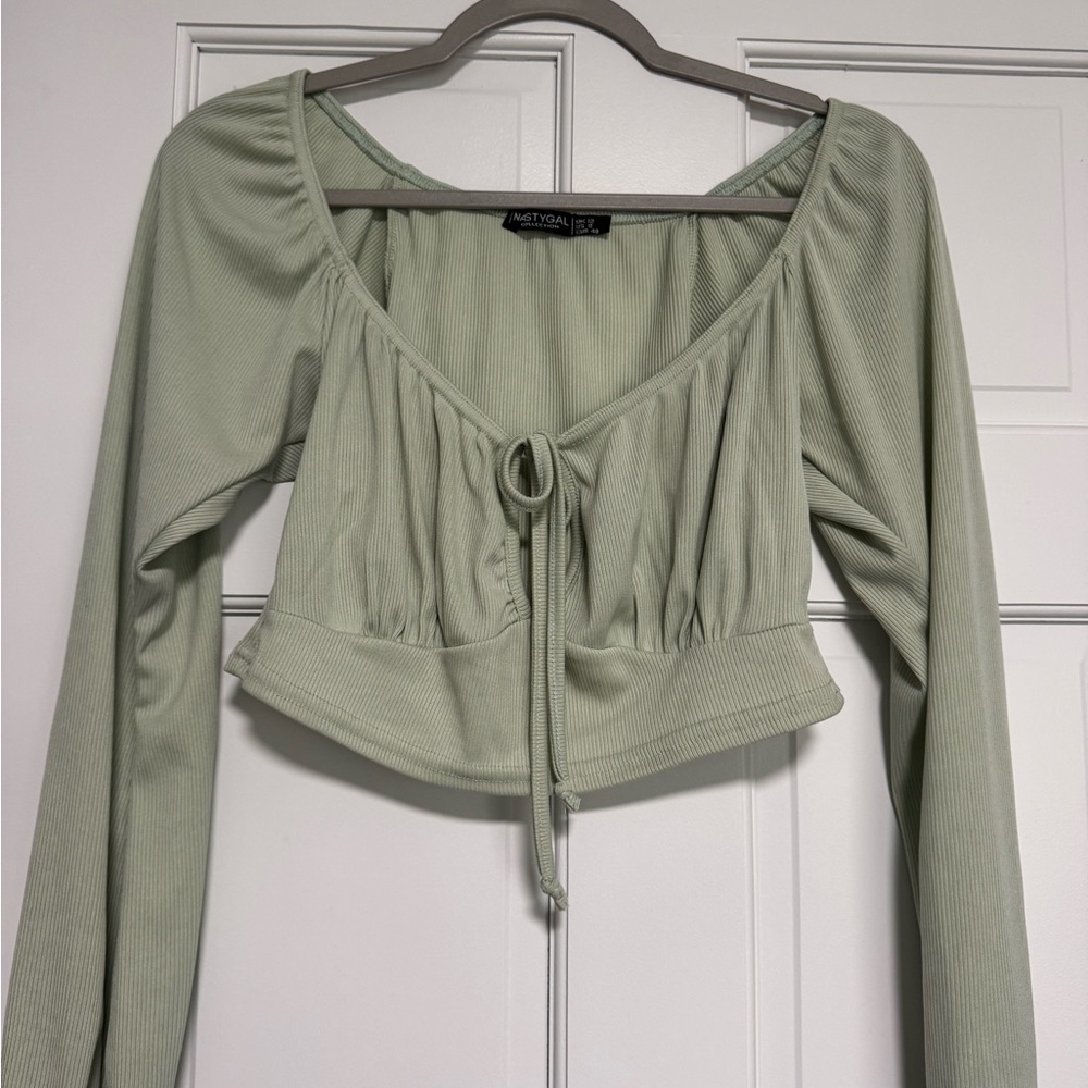 Nastygal Cropped Long Sleeve